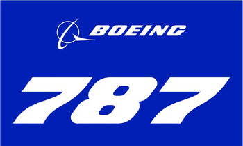 Naklejka Boeing 787