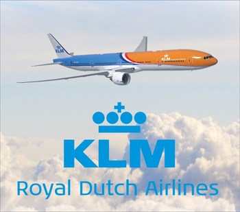 Podkładka pod mysz KLM Boeing 777-300 Orange Pride