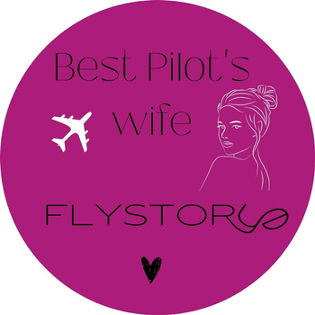 Naklejka Best pilots wife