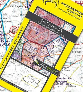 Słowacja mapa VFR ICAO 2022