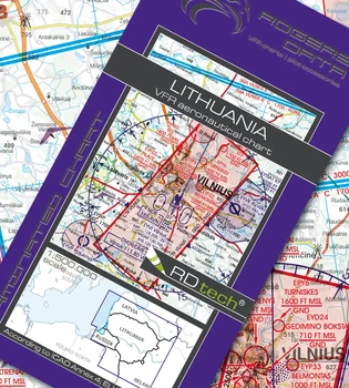 Litwa mapa VFR ICAO Chart 2022