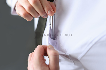 Koszula dla pilota, krótki rękaw, rozmiar 45