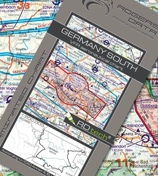 Niemcy Południowe mapa VFR ICAO Chart 2022