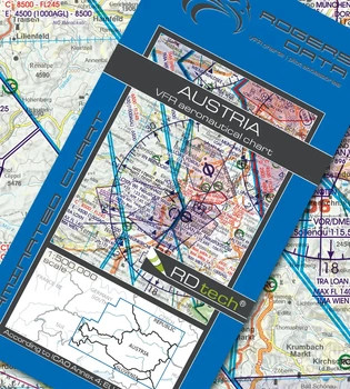 Austria mapa VFR ICAO Chart 2022