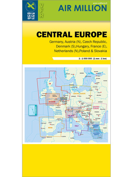 Mapa Central Europe VFR chart, Air Million