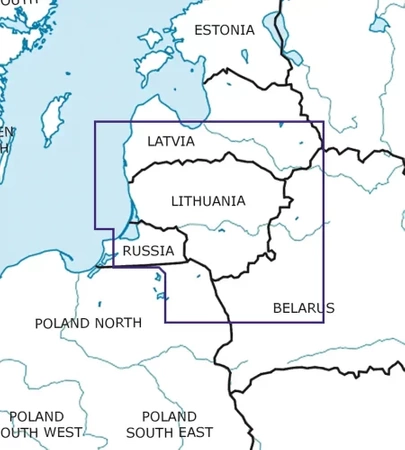 Litwa mapa VFR ICAO Chart 2022