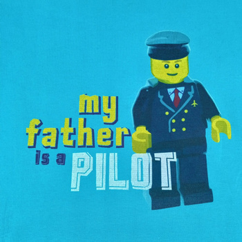 T-shirt dla chłopca My father is a pilot, rozmiar XL