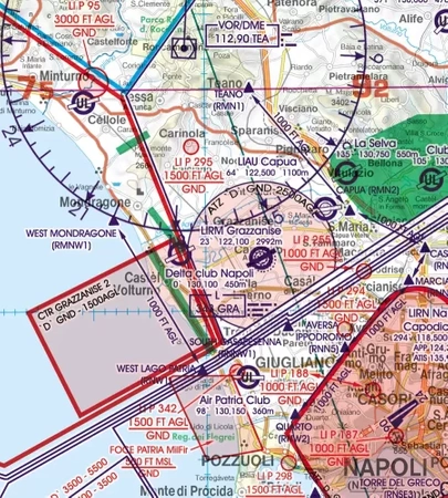 Włochy Północne mapa VFR ICAO Chart 2022