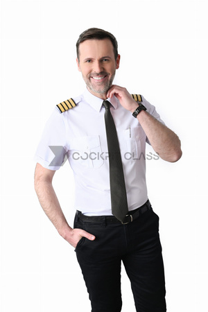 Koszula dla pilota, krótki rękaw, rozmiar 45