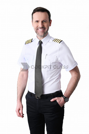 Koszula dla pilota, krótki rękaw, rozmiar 45