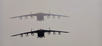 Naklejka Mriya AN-225 czarna