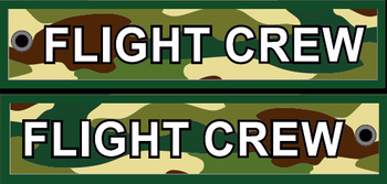 Breloczek FLIGHT CREW zielony moro