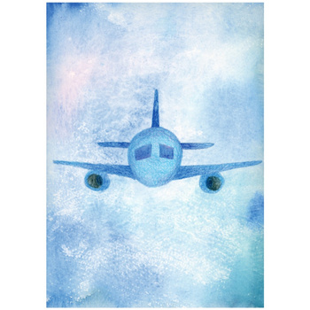 Kartka okolicznościowa - samolot