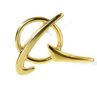 Przypinka Boeing logo (złota)