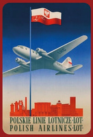 Tabliczka LOT Polskie Linie Lotnicze