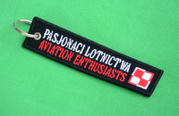 Breloczek RBF pasjonaci lotnictwa - czarny