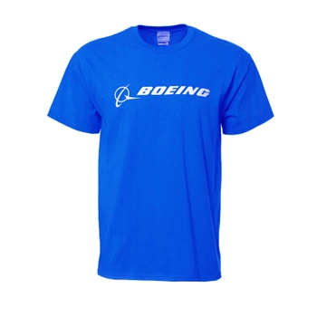 T-shirt logo Boeing, royal blue, rozmiar L